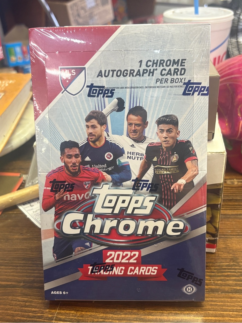 2022 Topps Chrome Soccer MLS hobby box unopened